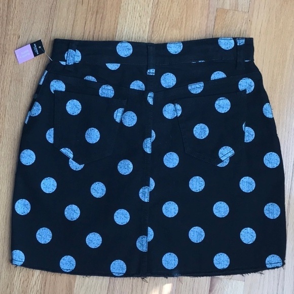 ARIZONA  Polka Dot Denim Skirt - Picture 2 of 9